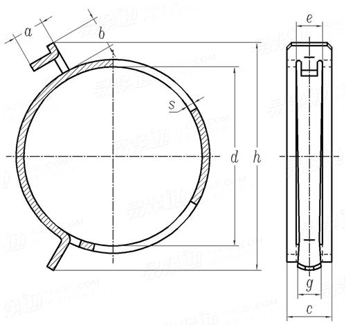 Q  673C 鋼帶式彈性軟管夾箍 - A型