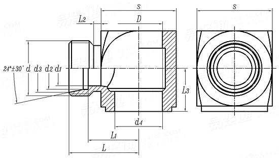 Q  817B 卡套式鉸接接頭體