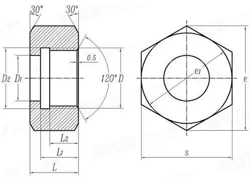 JB /T 6013 - 2011 柴油机 低压金属油管组件 技术条件 - 外套螺母