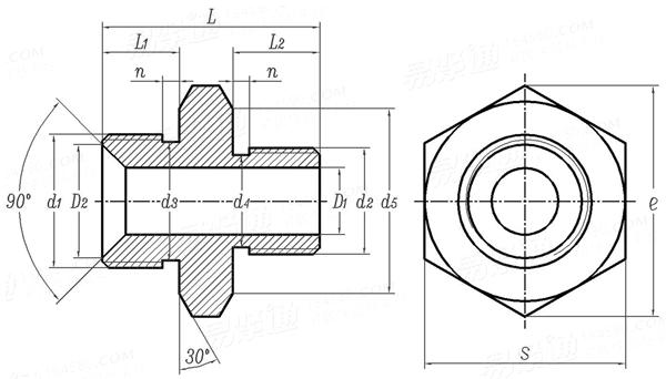 JB /T 6013 - 2011 柴油機 低壓金屬油管組件 技術條件 - 旋入接頭