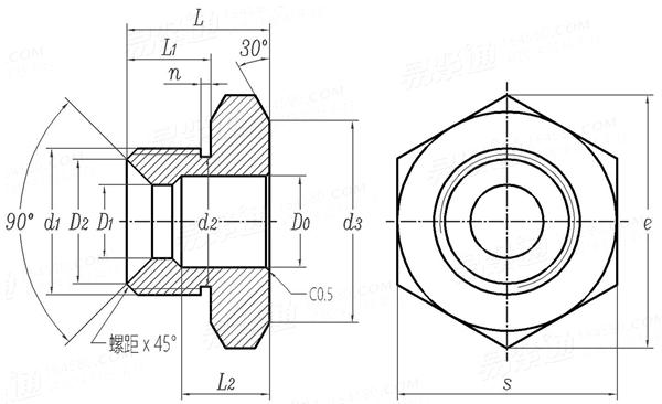 JB /T 6013 - 2011 柴油機 低壓金屬油管組件 技術條件 - 中間接頭
