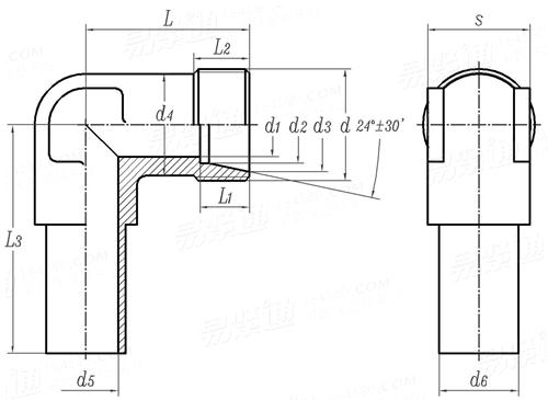 Q  815B 卡套式組合彎通接頭體