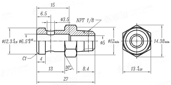 Q  903.1 钢球式通气塞 - 塞体