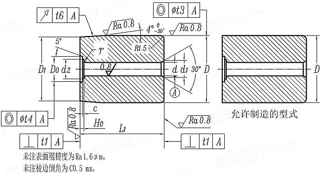 JB /T 4209.5 - 2014 六角头螺栓冷镦模-标准杆凹模 A1、A2、A3型 (适用于GB5780、GB5782、GB5785)