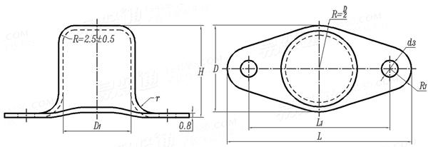 GB  940 - 1988 雙耳托闆自鎖螺母保護罩