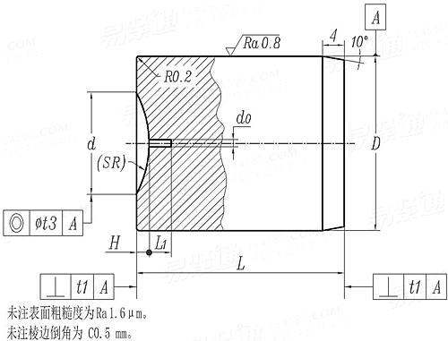 JB /T 4211.1 - 2014 螺钉冷镦模-终镦冲头 E型 (适用于GB69)