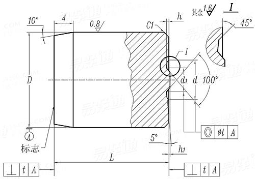 JB /T 4212.4 - 1996 冷镦内六角圆柱头螺钉模具 成型冲头 (适用于GB70)