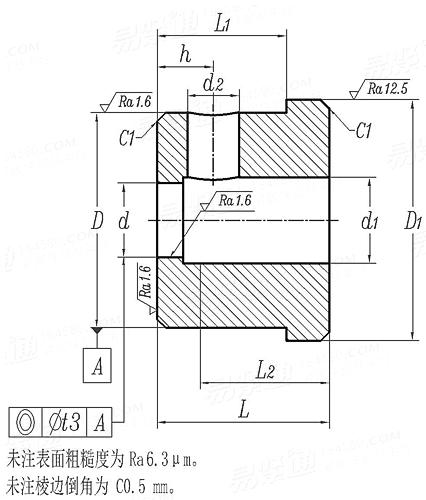 JB /T 4210.11 - 2014 六角螺母冷鐓模 沖孔凹模 C2型 (適用于GB6171、GB6176)