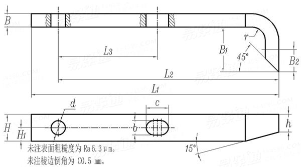 JB /T 4208.2 - 2014 冷镦模具通用件-切料刀压板 A型（适用螺栓及螺钉）