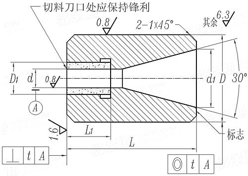 JB /T 4208.12 - 1996 冷镦模具通用件-切料模 C型（适用GB6170、GB6171、GB6175、GB6176）