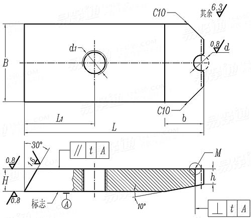 JB /T 4208.4 - 1996 冷镦模具通用件-切料刀 D型 (适用于GB6170、GB6171、GB6175、GB6176)