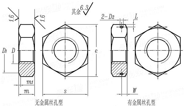 QJ  3146.3 - 2002 六角薄螺母