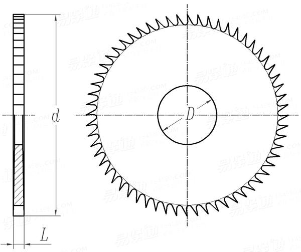 GB  1122 - 1985 螺钉槽铣刀