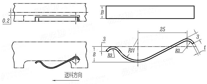SJ  2645.2 - 1985 冷沖模 側壓片彈簧