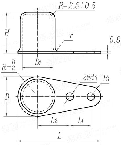 GB  939 - 1988 單耳托闆自鎖螺母保護罩