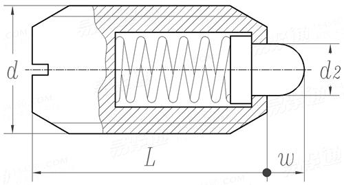 YJT  19063 (-1) 彈簧銷 B、BN型标準彈簧負載