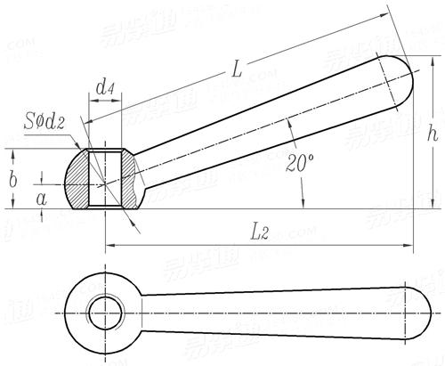 DIN  99 (L) - 1996 錐形手柄 L型