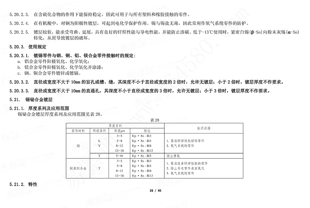 GJB /Z 594 (A) - 2000 金屬鍍覆層和化學覆蓋層選擇原則與厚度系列
