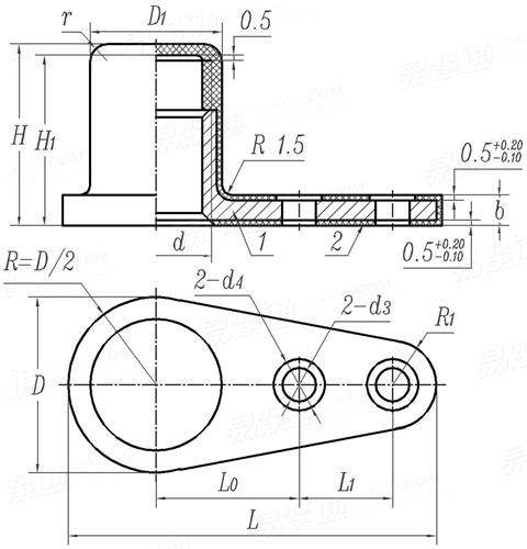 GB /T 932 - 1988 氣密單耳托闆自鎖螺母