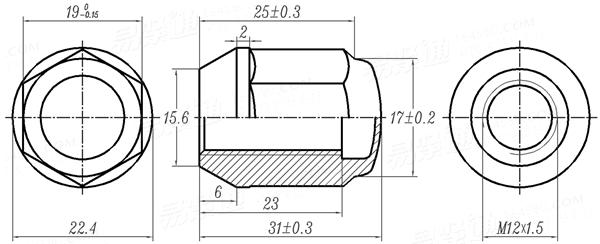 YJT  3017 輪胎螺母