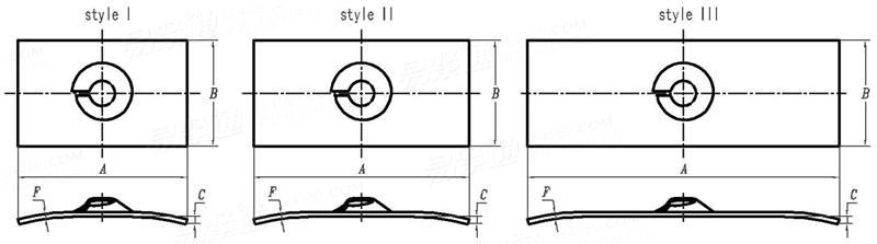 SAE J 891 (Figure 13) - 2016 P型簧片螺母，single boss