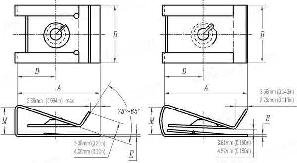 SAE J 891 (Figure 7) - 2016 U形簧片螺母
