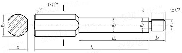 HB  863 - 1990 螺紋頂杆