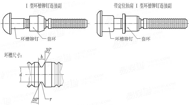 T/ZZB  1728 - 2020 汽車用環槽鉚釘連接副