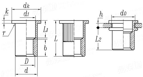 T/ZZB  2230 - 2021 不锈钢平头铆螺母