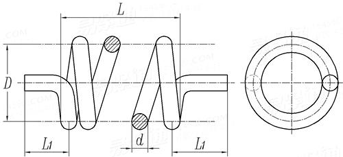GB /T 1239 (N III) - 2009 扭轉彈簧 N III 型
