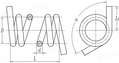 GB /T 1239 (N V) - 2009 扭轉彈簧 N V 型
