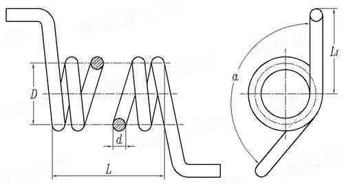 GB /T 1239 (N VI) - 2009 扭轉彈簧 N VI 型