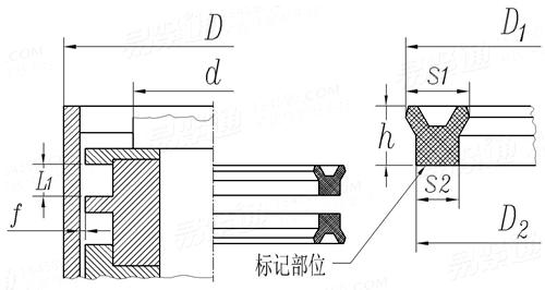 GB /T 10708.1 - 2000 活塞L1密封溝槽用Y形圈