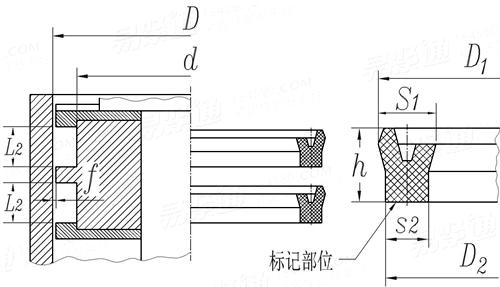 GB /T 10708.1 - 2000 活塞L2密封溝槽用Y形圈
