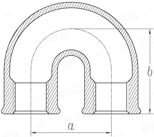 GB  3289.9 - 1982 可鍛鑄鐵管路連接件型式尺寸 U型彎頭