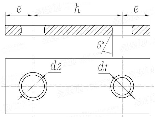 GB /T 17116.3 - 2018 异径双孔连接板