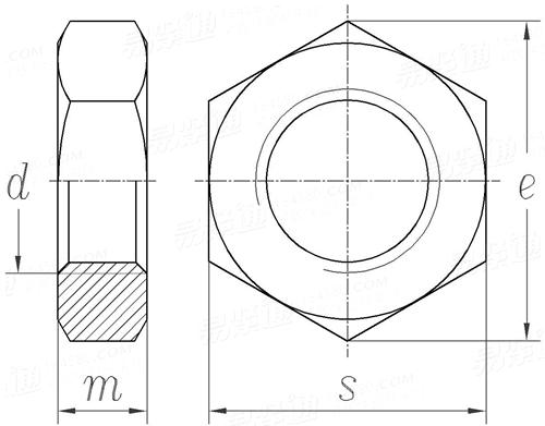 GB /T 17116.3 - 2018 六角薄螺母