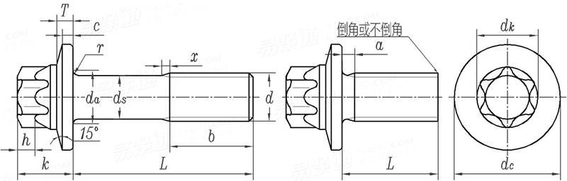 JASO F 116 - 2005 梅花头法兰面螺栓
