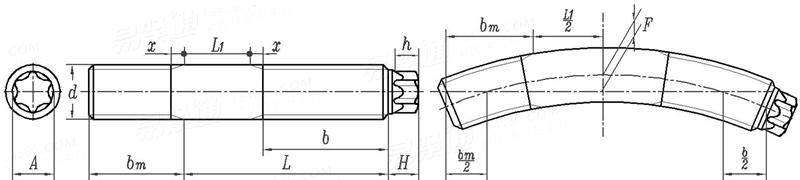 JASO F 116 - 2005 梅花头双头螺柱