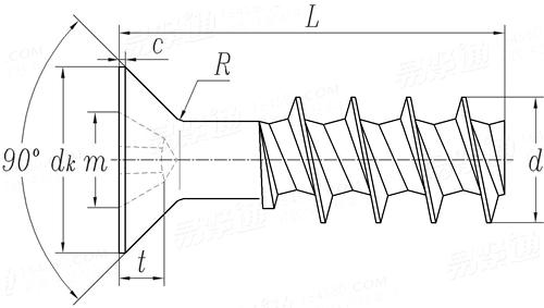 YJT  4058 十字槽沉头自攻螺钉 [PT]