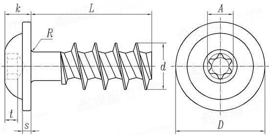 YJT  4065 梅花槽盘头带垫自攻螺钉