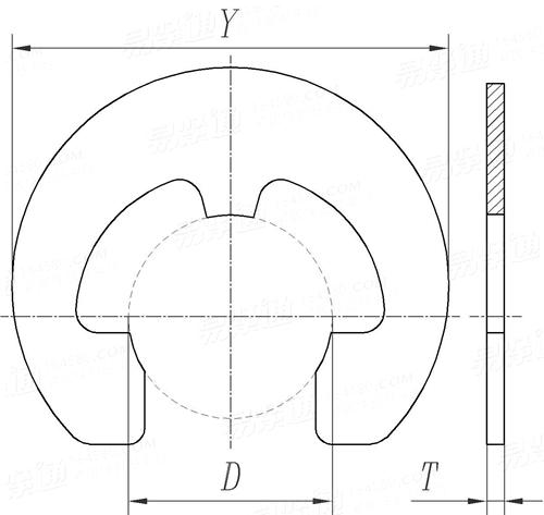 ASME B 18.27.2 (T7) - 1998 (R2017) NA5 加强型E形挡圈