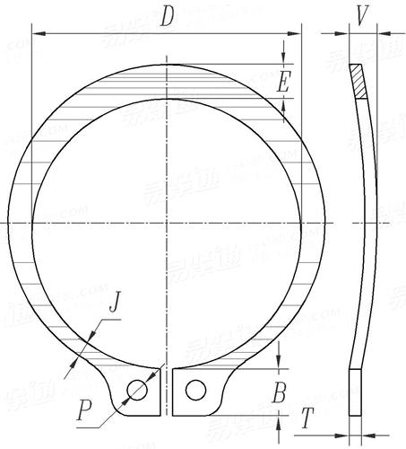 ASME B 18.27.3 (T4) - 1998 (R2017) NA7 鞍型轴用挡圈