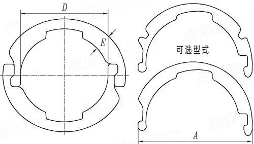 ASME B 18.27.5 (T7) - 1998 (R2017) NA15 轴用互锁挡圈