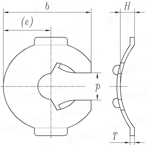 ASME B 18.27.5 (T8) - 1998 (R2017) NA16 轴用鞍型锁爪挡圈