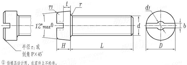 HB 1- 202 - 1995 圆柱头螺钉