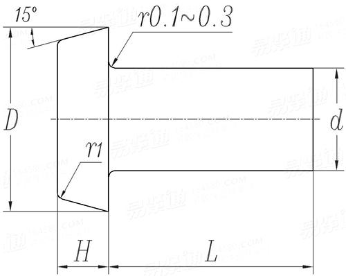 HB  6297~6303 - 2002 平錐頭鉚釘