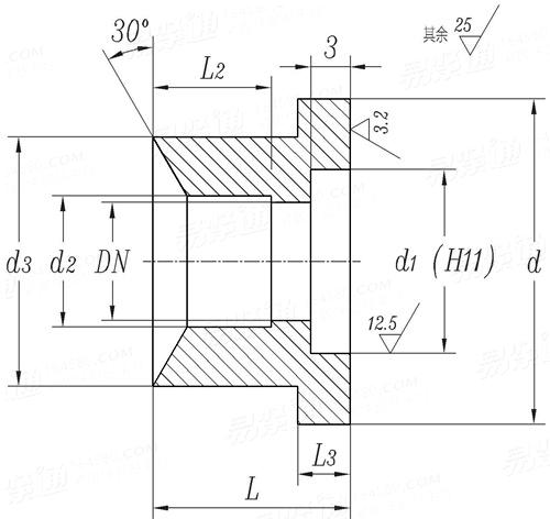 CB /T 4328 - 2013 异径平肩接头（02）