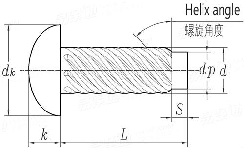 UNI  7346 - 1974 圓頭自攻鉚釘