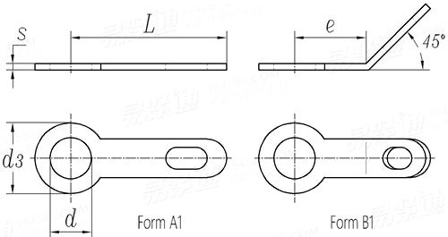 DIN  41496 - 1987 焊片 A1, B1
